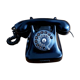 Kristian Kirks 50's black vintage phone