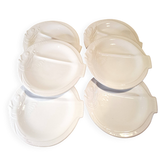 Assiettes poisson Niderviller