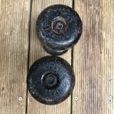 Ancient cast iron dumbbells