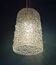 Vintage 60s brass pendant lamp with transparent glass bubbles