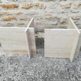 Travertine coffee table