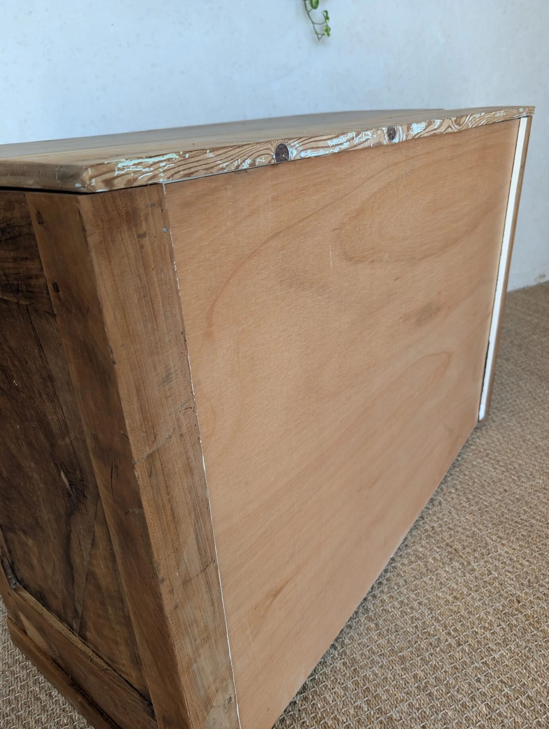 Antique walnut sideboard – Console, bathroom cabinet or kitchen sideboard