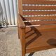 Scandinavian style oak bench in the 60s