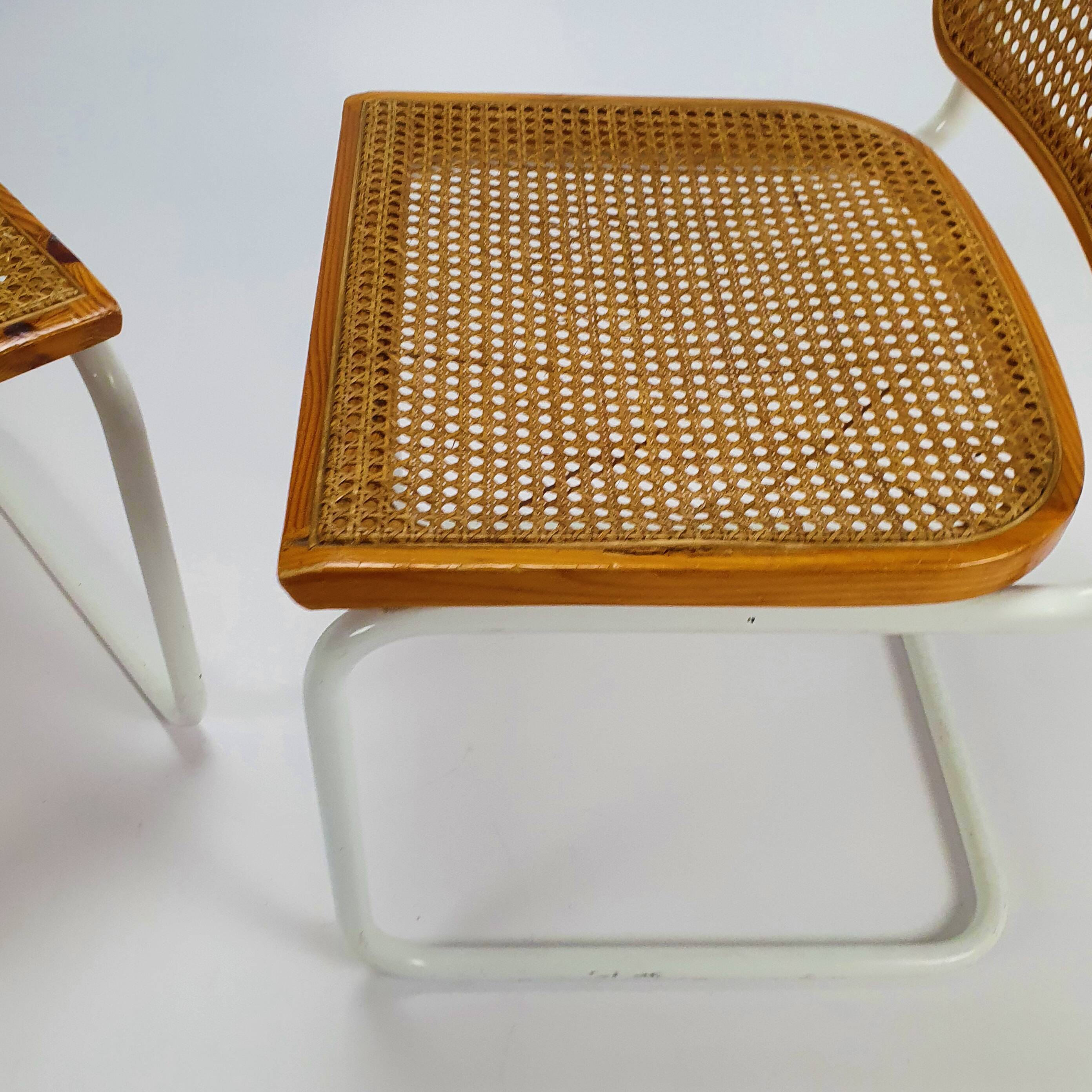 2  chairs Cesca by Marcel Breuer, italy, 1970s
