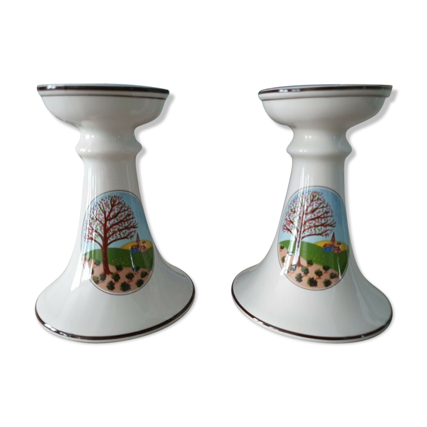 Pair Of Villeroy And Boch Model Lapleau