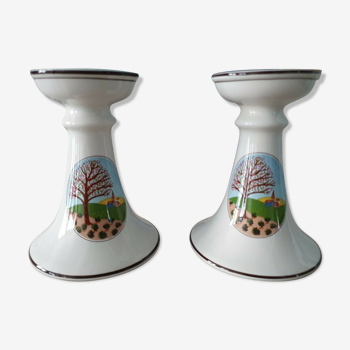 Pair Of Villeroy And Boch Model Lapleau