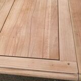 Renovated Louis Philippe extendable round banquet table with leaves, 10 feet.