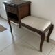 Telephone table / antique oak nesting bench