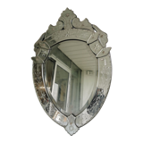 Venetian mirror mid-XXth beveled ice