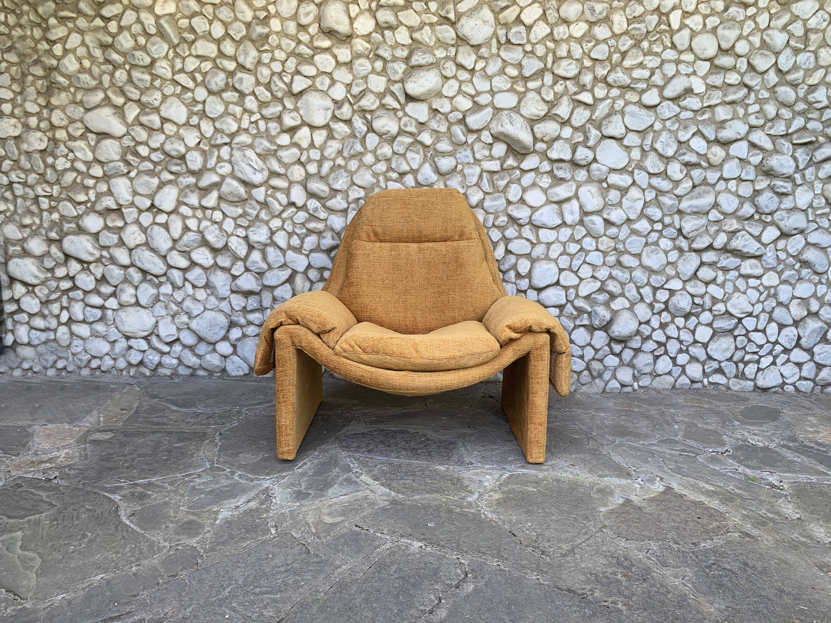 Vittorio Introini P60 lounge chair for Saporiti Italia, 1970s