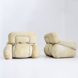 Vintage Adriano Piazzesi Okay armchairs 1970s Italy , set of 2