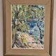 Original Swedish Oil on Canvas - "Natural Landscape" - Signed - Vintage and Framed - 68 × 56 cm