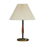 Brass and teak desk lamp