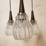 Three-light waterfall chandelier