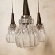 Three-light waterfall chandelier