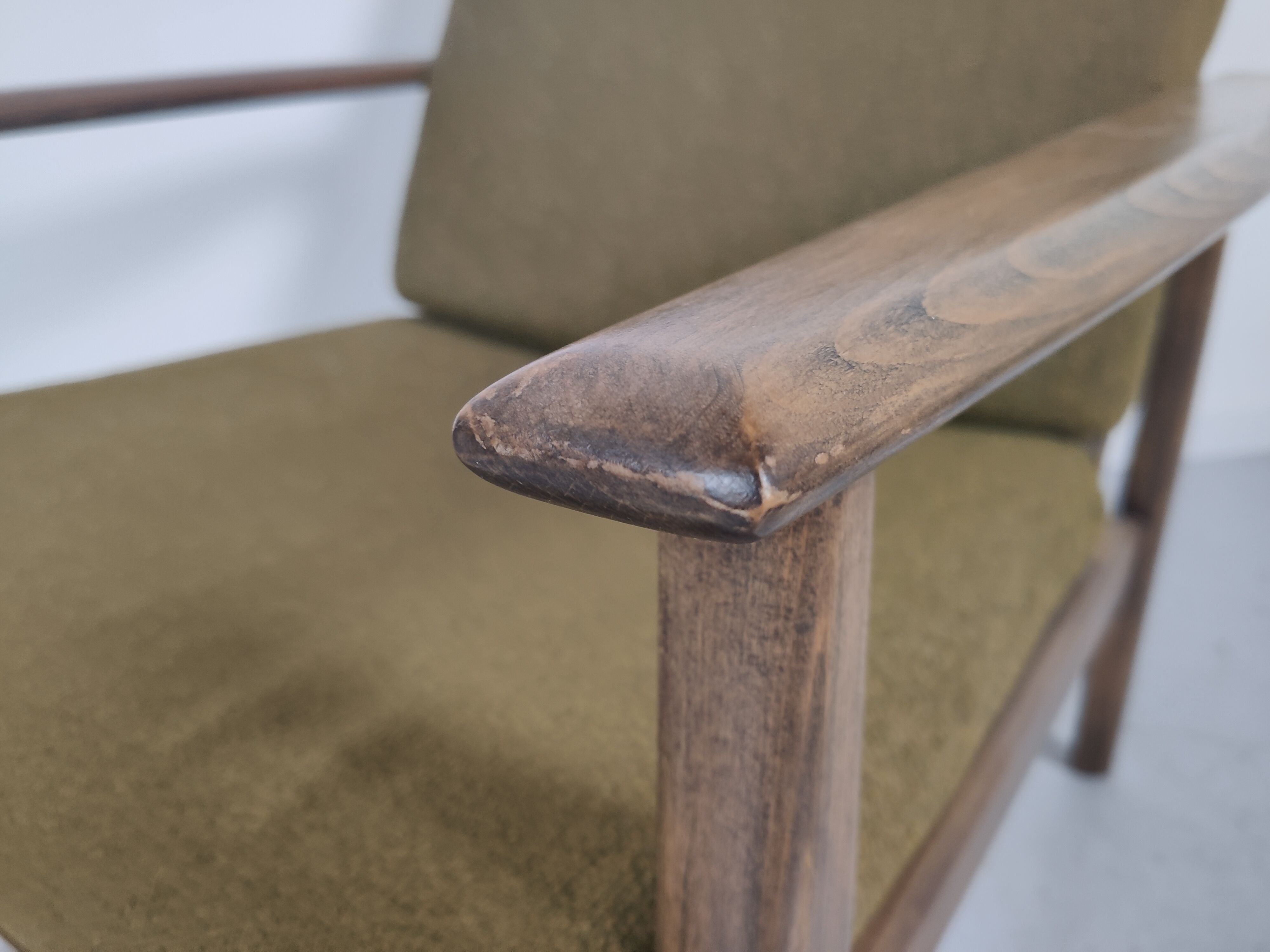 Scandinavian armchair oak 50/60