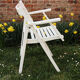 Salon de jardin en bois, 4 fauteuils