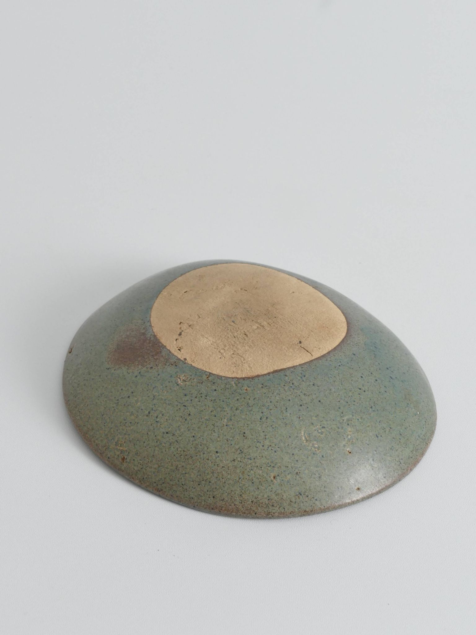Bol en grès fait main de style mid-century moderne avec motif abstrait, années 1960