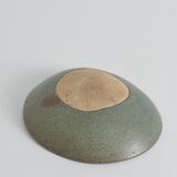 Midcentury-Modern Handmade Stoneware Bowl with Abstract Motif, 1960s