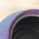 Vase purple ceramic ball