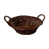 Wicker fruit basket with handles