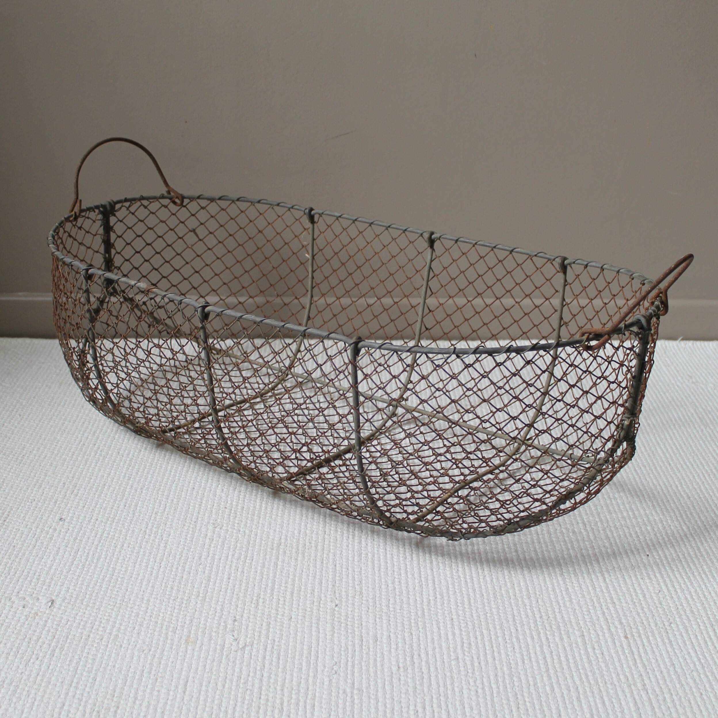 Vintage wire basket