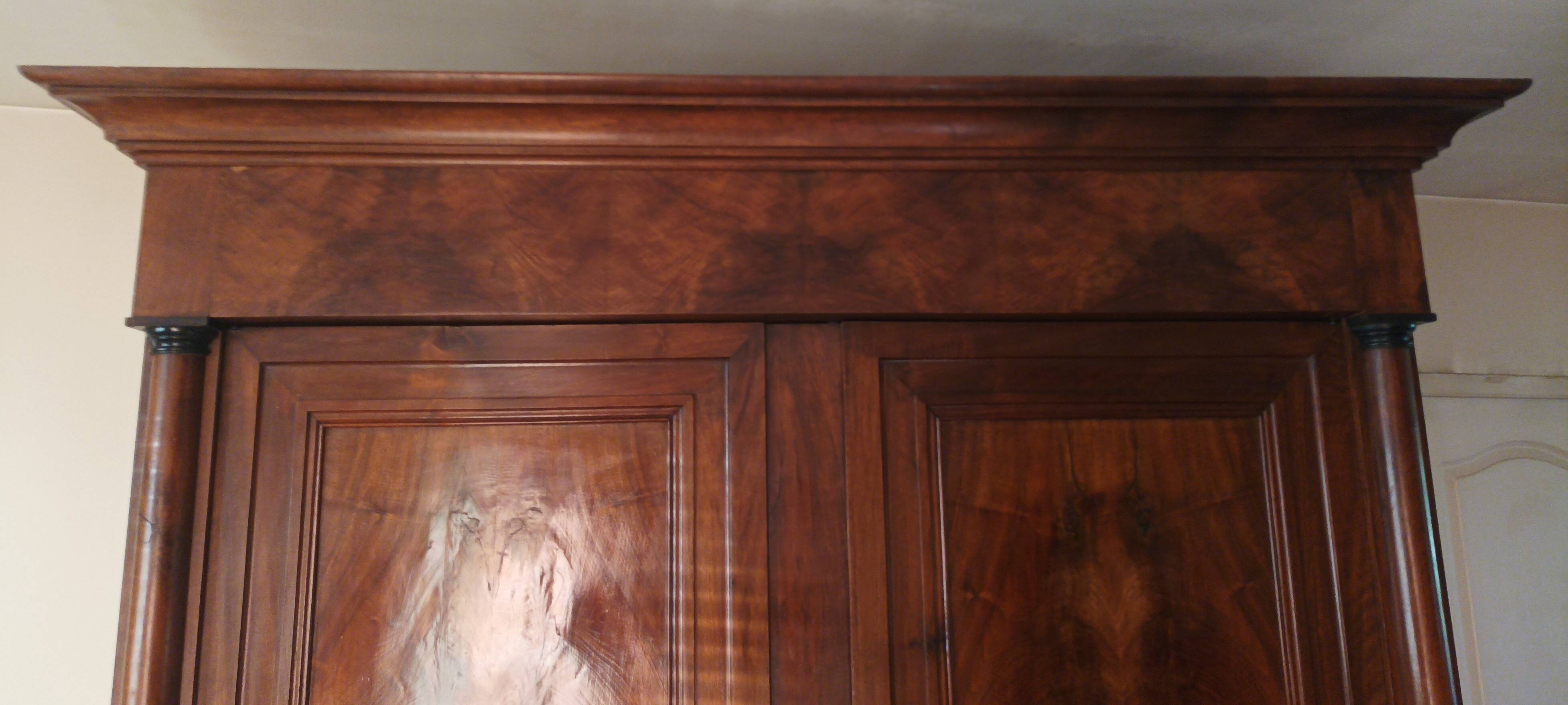 Empire walnut wardrobe