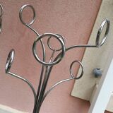 Pair of chrome coat rack designate Fase