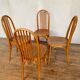 Series of 4 bistro chairs in curved wood fischel n° 196