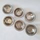 Set of 6 small vintage stainless steel bowls.
