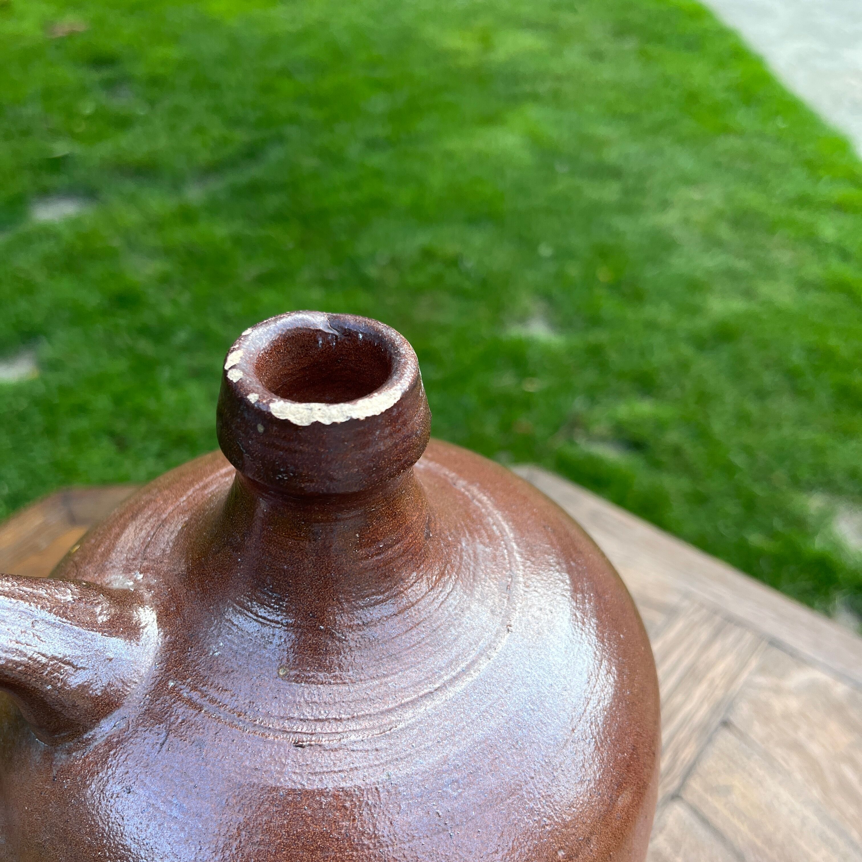 Set of 3 brown terracotta basins