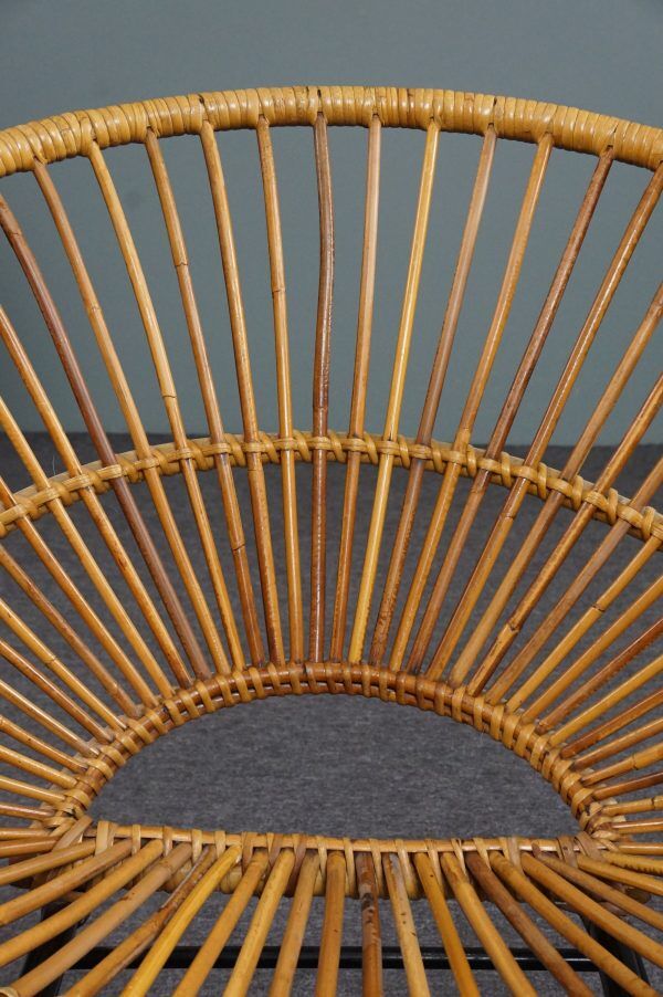 Rattan armchair, Dutch Design, 1960