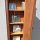 Nineteenth century clock library trapeze shape