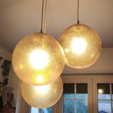 Amber glass ball suspension light Parscot