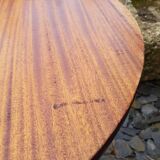 Round wooden coffee table