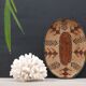 Braided ethnic oval basket