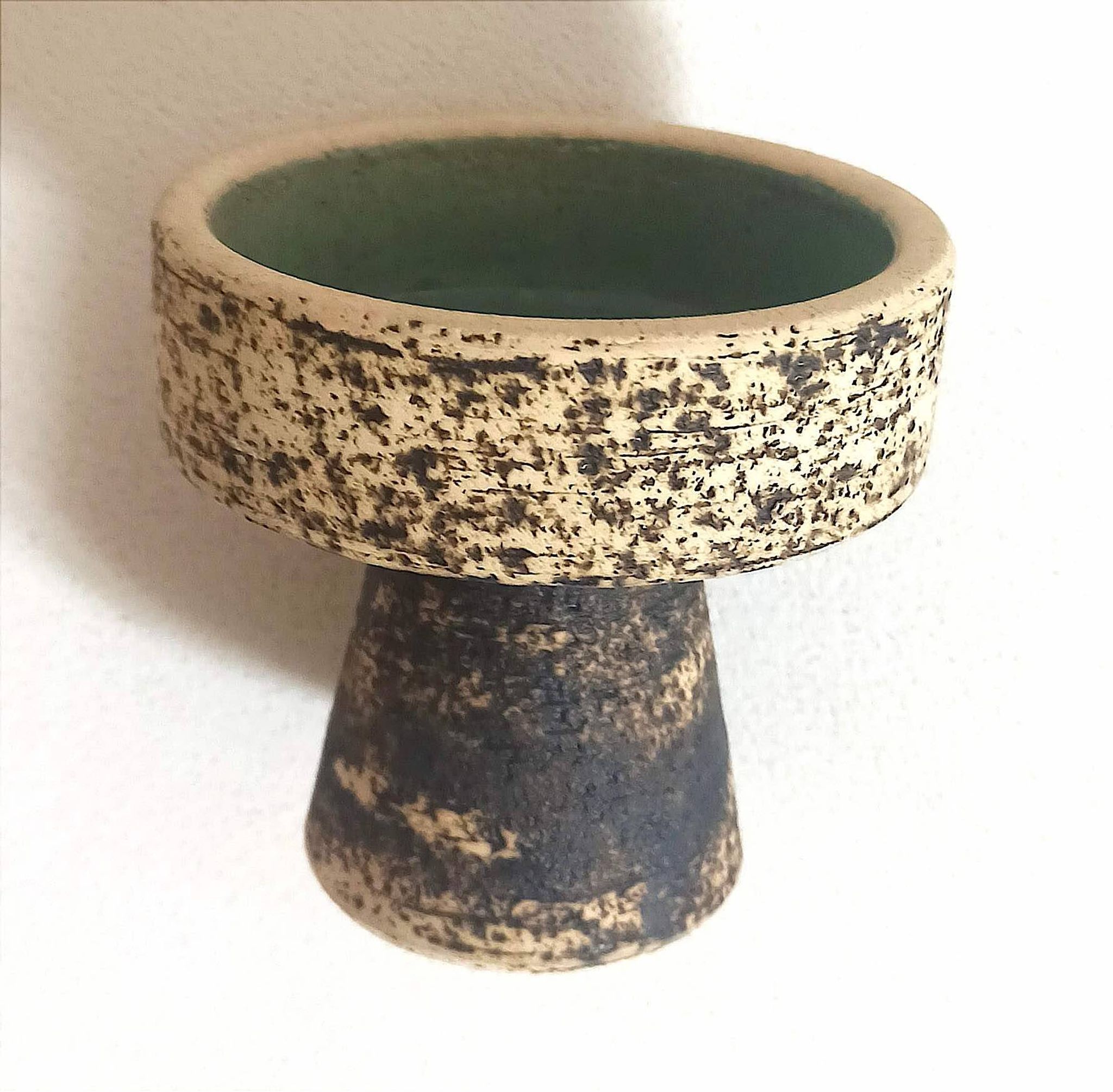 Bougeoir forme coupe de  Pieter Groeneveldt Années 60 Hauteur 9 cm