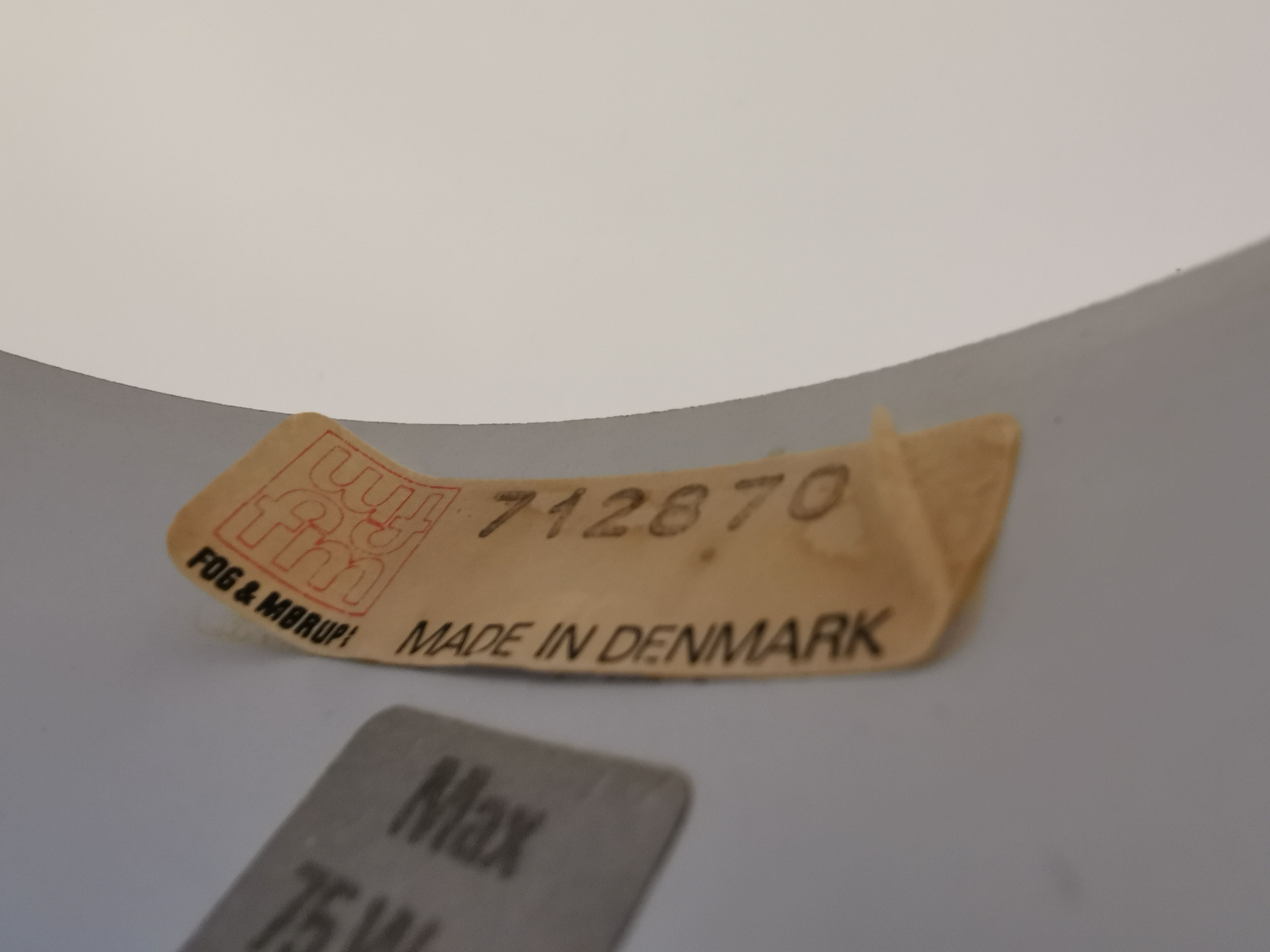 Hanging lamp, designed by Jo Hammerborg model Lakaj, produced by Fog & Mørup Denmark in 1977