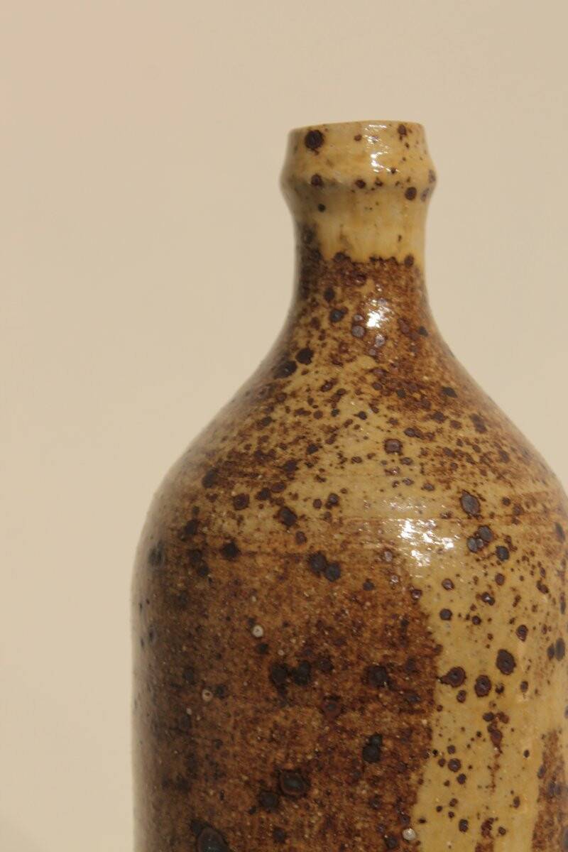 Pyrite stone bottle vase by Gustave Tiffoche