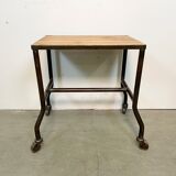 Industrial table on wheels, 1960s