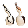 Pair of ceramic birds