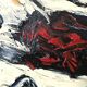 Abstract painting by Simone Ciani, oil on canvas, 1990s