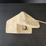 Vintage stone pyramid lamp 1970