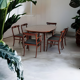 Danish design by Ole Wanscher, set of dining chairs 70s,