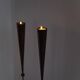 Pieter Spruyt copper floor candle holders