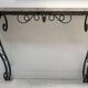 Console de style Art Déco en fer forgé martelé XX siècle