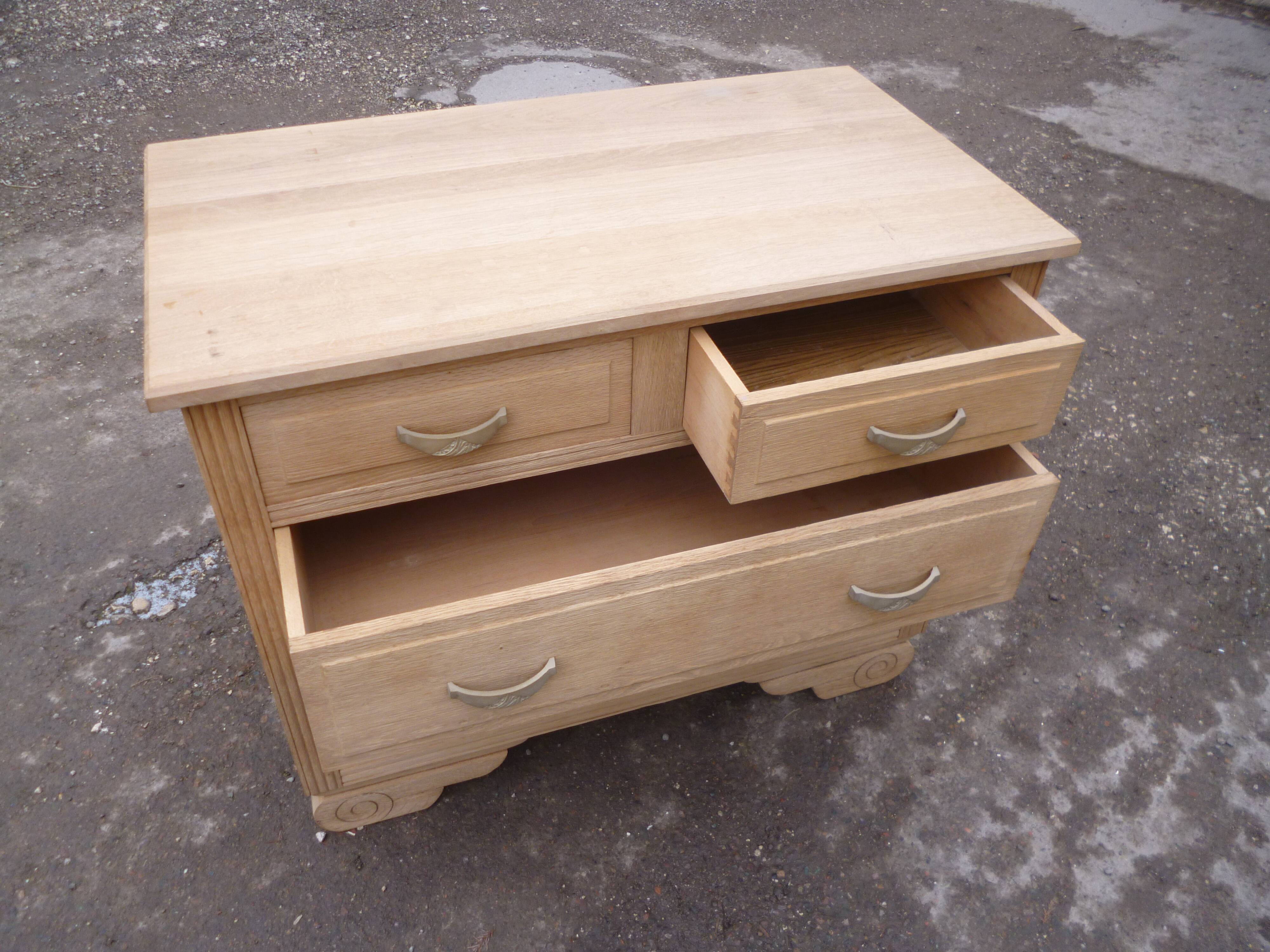 Commode en chêne années 50