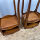 Pair of cherry wood bedside tables with 1 drawer Louis XV style