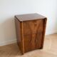 Antique turntable/TSF furniture in Art Nouveau style on wheels.
