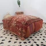 Moroccan carpet pouf / floor pillow